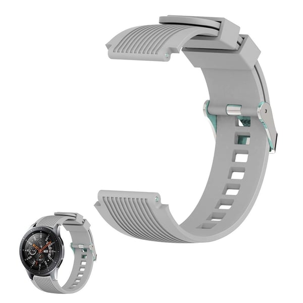 22 mm Universal line etset klokkerem i silikon - Grå