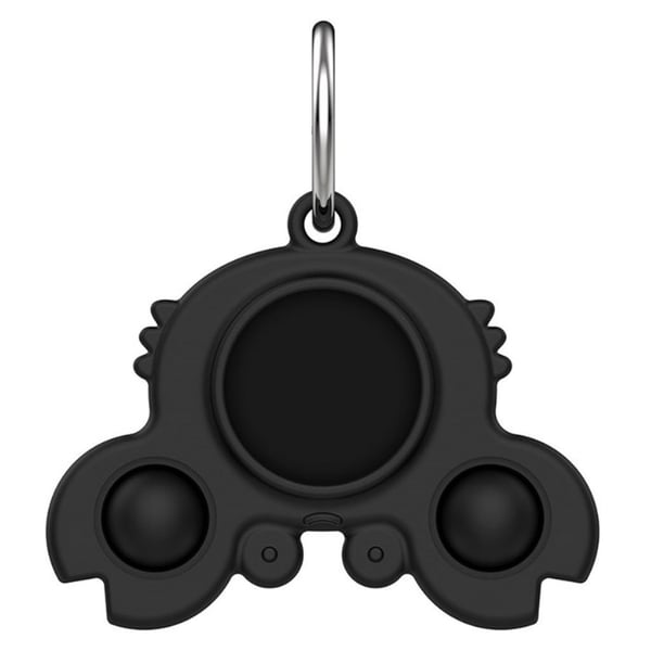 AirTags silikoneovertræk med unikt design - Sort