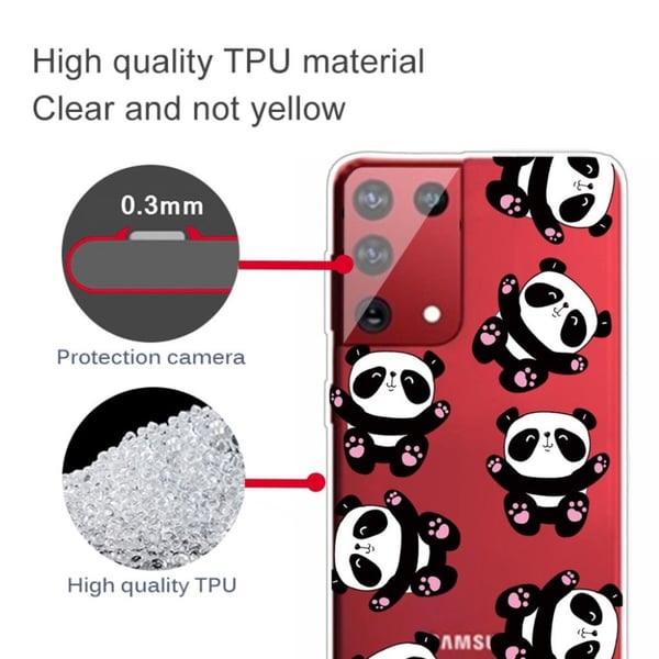 Deco Samsung Galaxy S21 Ultra Etui - Glad Panda