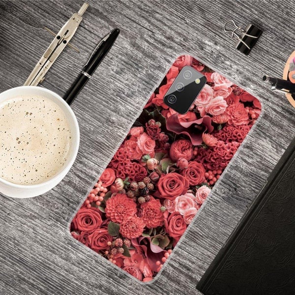 Deco Samsung Galaxy A02s Etui - Livlig Blomst