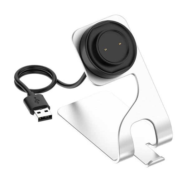 Ladestativ i aluminium for Amazfit-klokke - Sølv