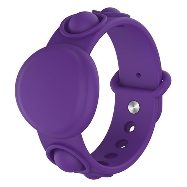 AirTags bubble stress reliever silikone håndledsrem - Lilla