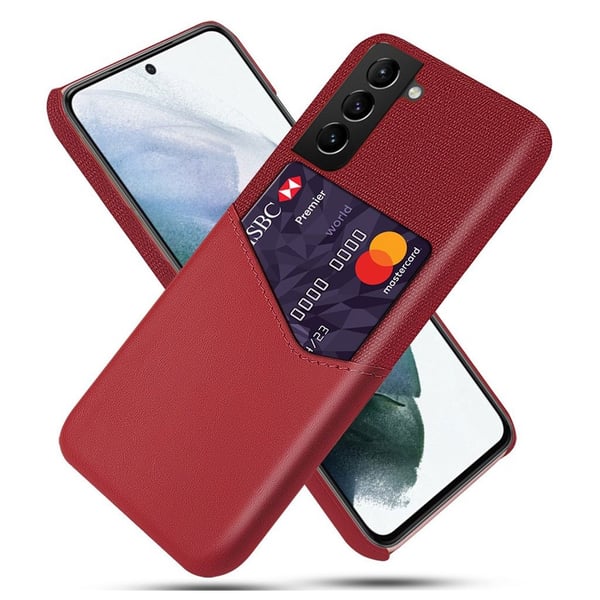 Bofink Samsung Galaxy S21 FE Card Suojakuori - Punainen