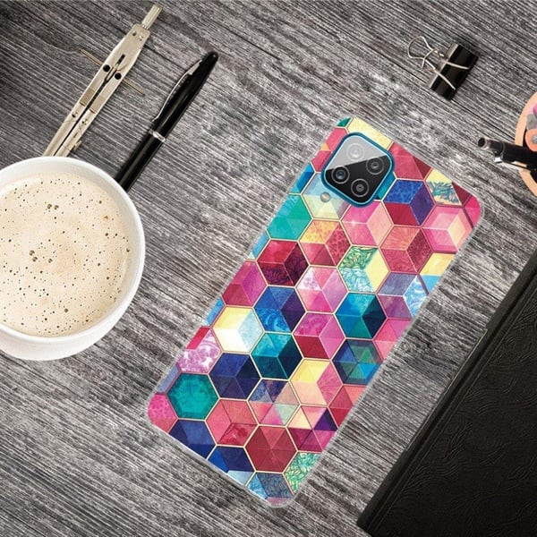 Deco Samsung Galaxy A12 5G kotelot - Elinvoimainen Kuusikulmio