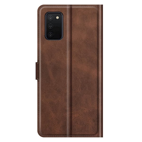 Skinn-etui i lommebok-stil for Samsung Galaxy A03s - Kaffe