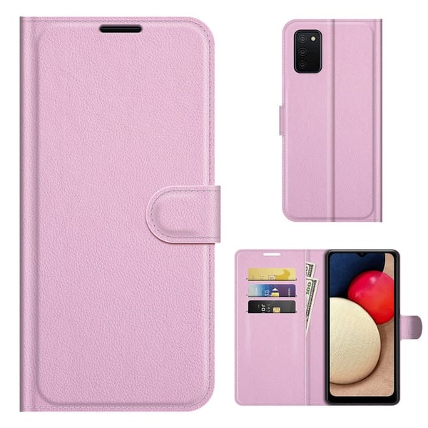 Classic Samsung Galaxy A03s flip etui - Rosa