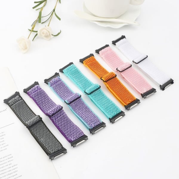Fitbit Ionic klokkerem i nylon med bølgemønster - Grønn