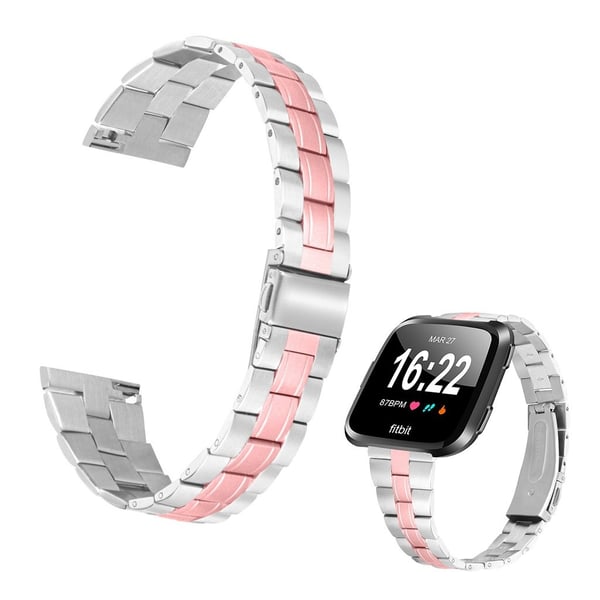 Fitbit Versa 2 / Versa rustfritt stål kjedearmbånd - Rosa