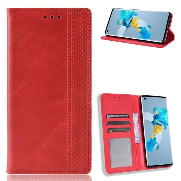 Bofink Vintage Huawei Mate 40 Lær Etui - Rød