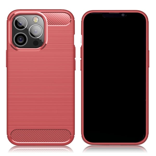 Carbon Flex iPhone 13 Pro cover - Rød