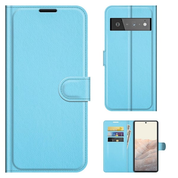 Classic Google Pixel 6 Pro flip etui - Blå
