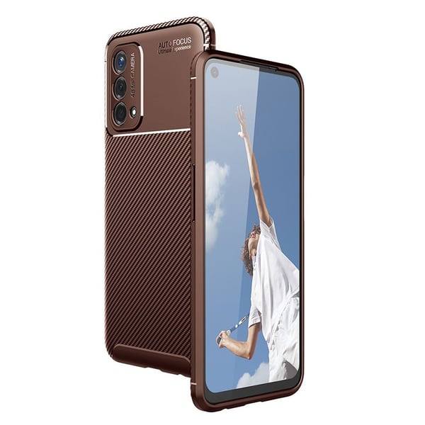 Carbon Shield OnePlus Nord N200 5G deksel - Brun