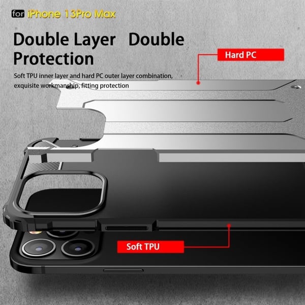 Armour Guard iPhone 13 Pro Max deksel - Gull
