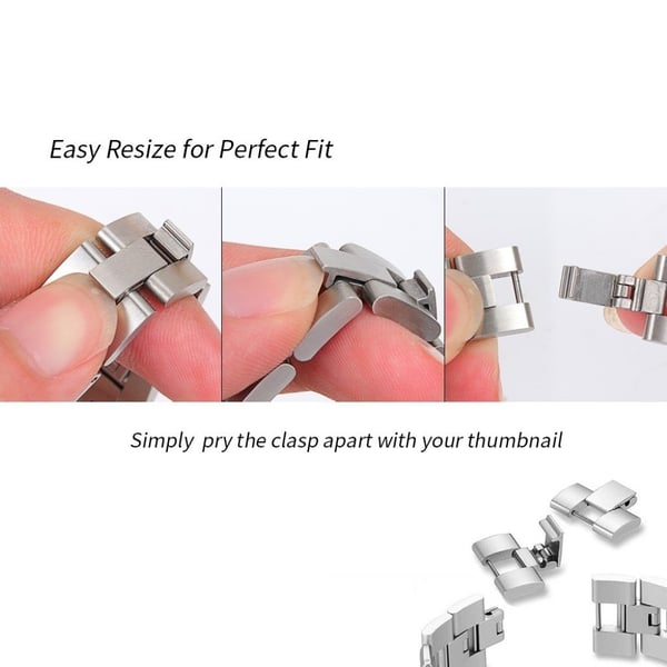Urarmbånd i rustfritt stål med rhinestone-blomst til Fitbit Sense / Versa 3