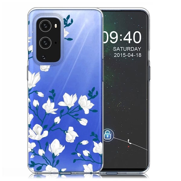 Deco OnePlus 9 Pro kotelot - Valkoinen Kukka Deco OnePlus 9 Pro kotelot - Valkoinen Kukka