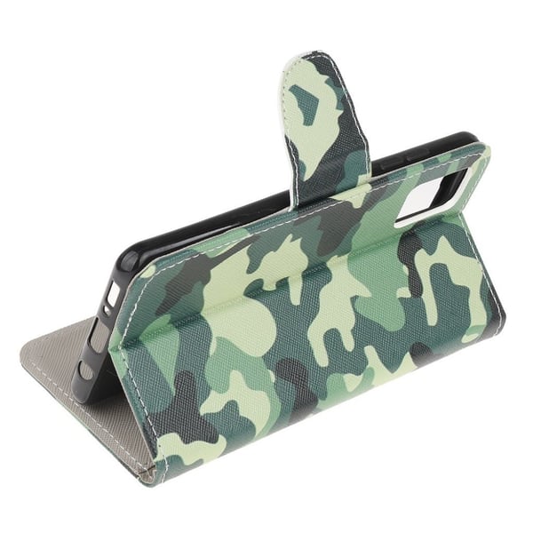 Wonderland Samsung Galaxy A72 5G Flippetui - Camouflage Mønster