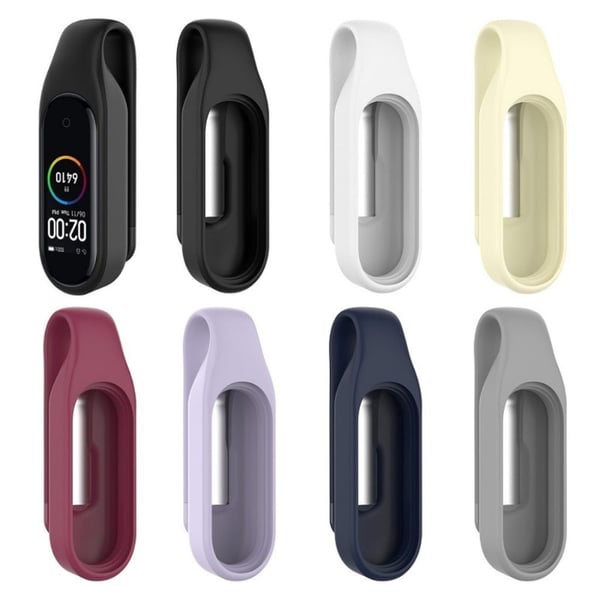 Xiaomi Mi Smart Band 4 / 3 silikon spenne ramme - Hvit