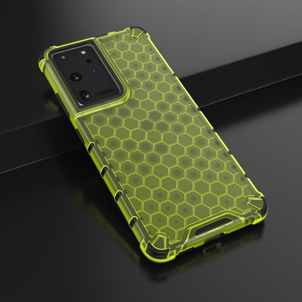 Bofink Honeycomb Samsung Galaxy S21 Ultra Etui - Grønn