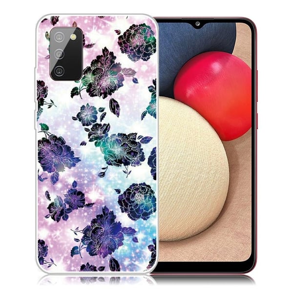 Deco Samsung Galaxy A02s Etui - Blomst Mønster