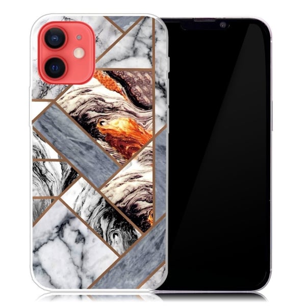 Marmordesign iPhone 13 Mini deksel - Fragment Av Marmorfliser