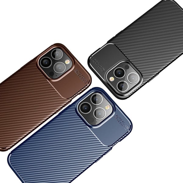 Carbon Shield iPhone 13 Pro deksel - Blå