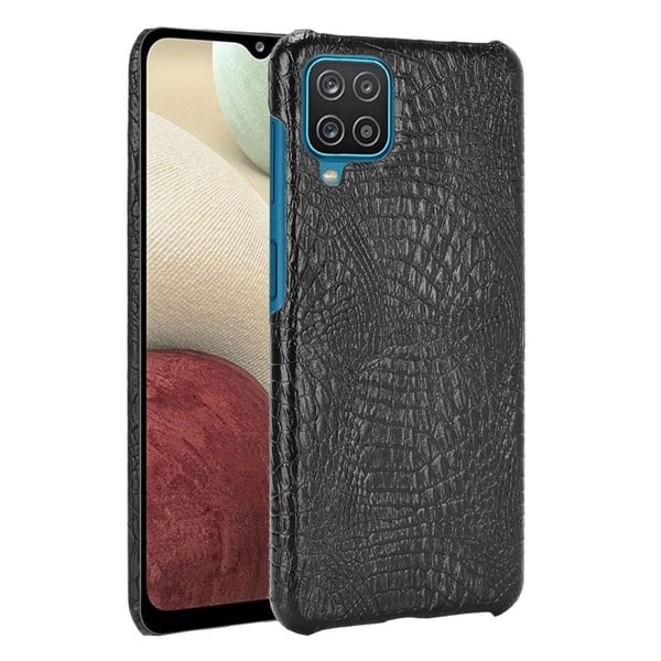 Croco Etui Samsung Galaxy M12 / A12 5g - Svart