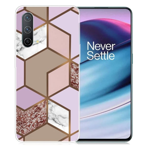 Marmordesign OnePlus Nord CE 5G deksel - Gylne, Frodige Fliser