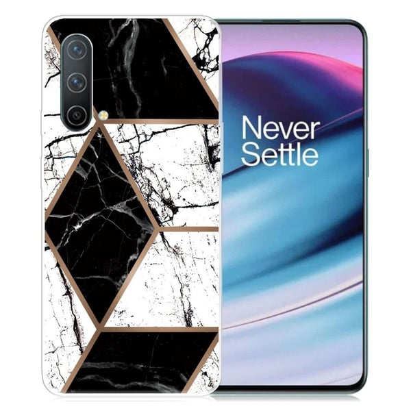 Marmordesign OnePlus Nord CE 5G deksel - Svart Og Svart