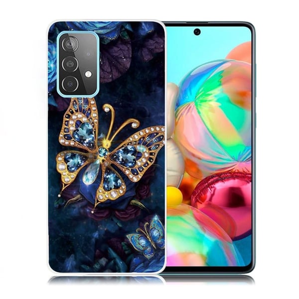 Deco Samsung Galaxy A72 5G Etui - Nydelig Sommerfugl