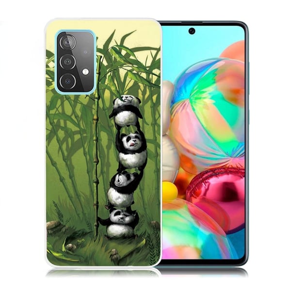 Deco Samsung Galaxy A72 5G Etui - Panda / Bambus