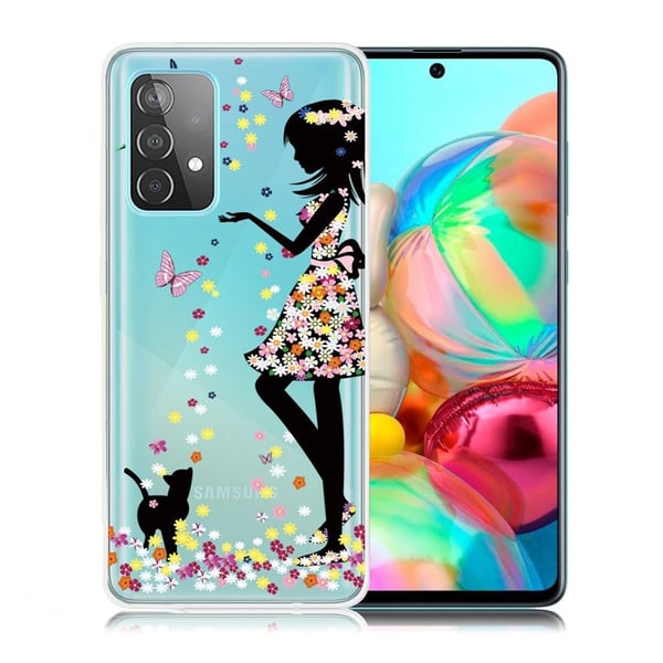 Deco Samsung Galaxy A72 5G Etui - Jente