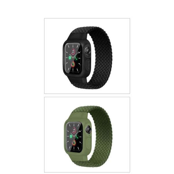 Apple Watch Series 6 / 5 40 mm enkel nylonklokkebånd - Militærgrønn / Militærgrønn