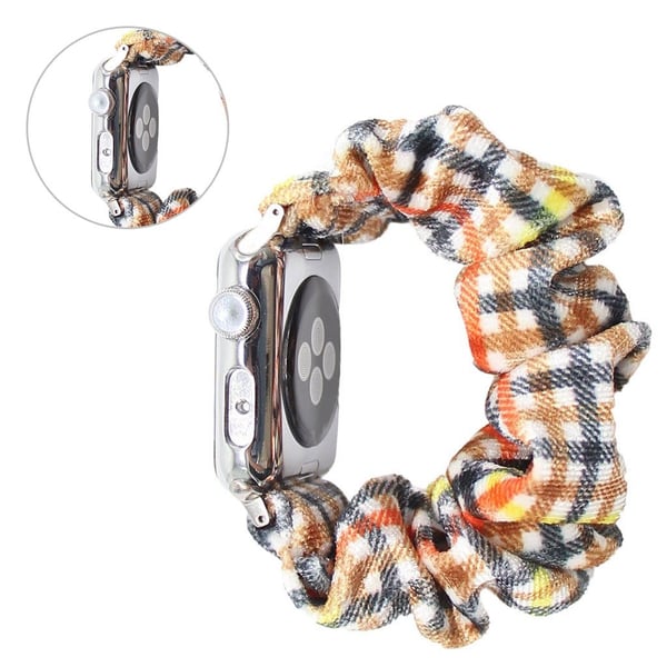 Apple Watch Series 6 / 5 44mm pulserende hårbånd stil klokkebånd - Oransje / Oransje