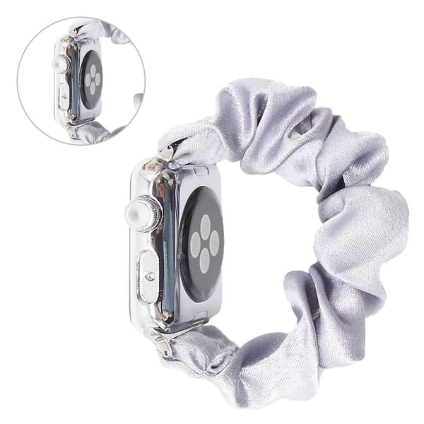 Apple Watch Series 6 / 5 44mm pulserende hårbånd stil klokkebånd - Sølv