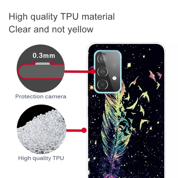 Deco Samsung Galaxy A52 5G skal - Livlig Fjäder