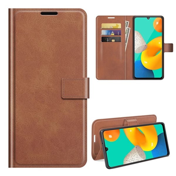 LC.IMEEKE Samsung Galaxy M32 flip etui - Brun