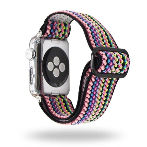 Apple Watch Series 6 / 5 44 mm urrem med vevd mønster - Fargerik Stripe