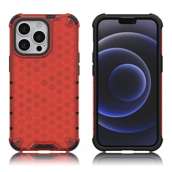 Bofink Honeycomb iPhone 13 Pro deksel - Rød