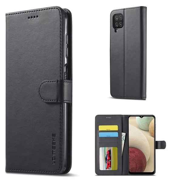 LC.IMEEKE Samsung Galaxy A22 4G flip etui - Sort
