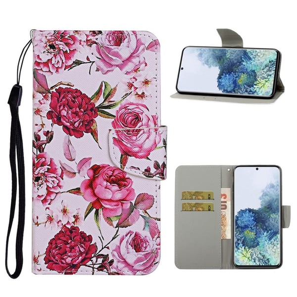 Wonderland Samsung Galaxy S21 Ultra Flippetui - Rose Blomst