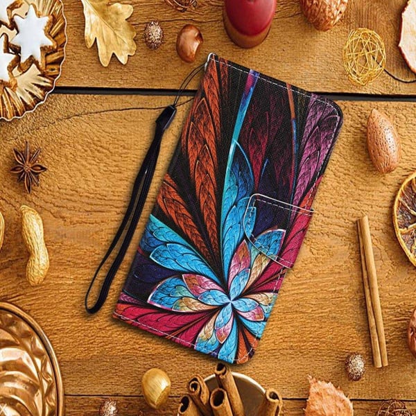 Wonderland Samsung Galaxy S21 Ultra Flippetui - Fargerik Blomst Mønster