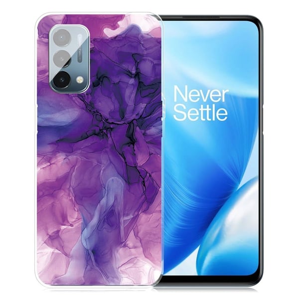 Marmordesign OnePlus Nord N200 5G deksel - Drømmende Lilla Marmor
