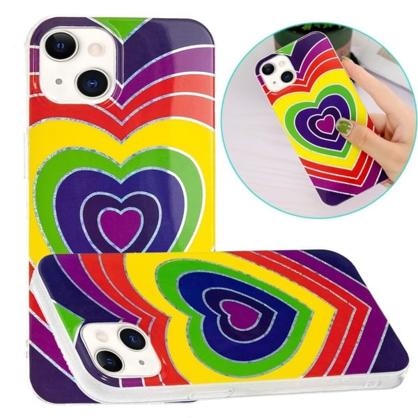 Marble iPhone 13 Etui - Love Hjerte