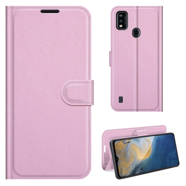 Klassisk ZTE Blade A51 flip etui - Pink