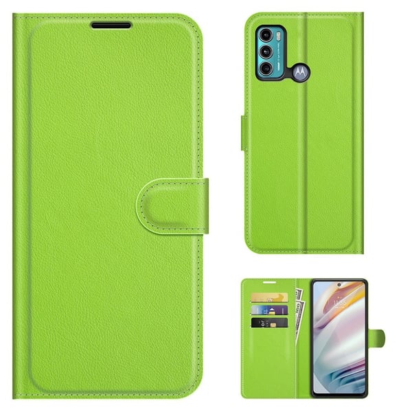 Classic Motorola Moto G40 Fusion / Motorola Moto G60 flip etui - Grønn