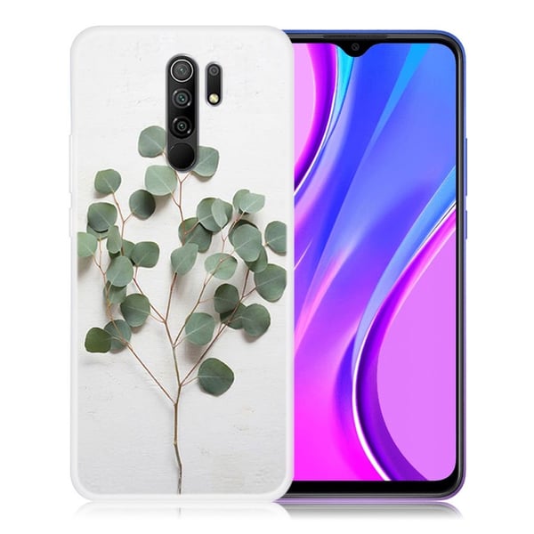 Deco Xiaomi Redmi 9 Etui - Grønt Blad
