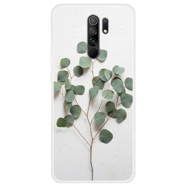 Deco Xiaomi Redmi 9 Etui - Grønt Blad