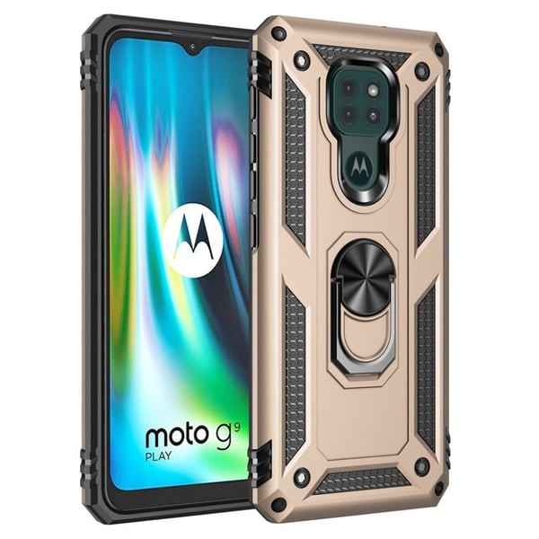 Bofink Combat Motorola Moto G9 Play Etui - Gull