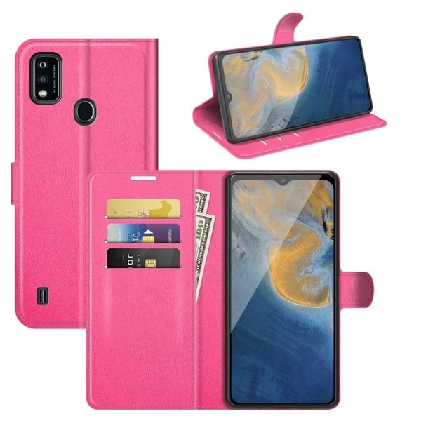 Classic ZTE Blade A51 flip etui - Rose