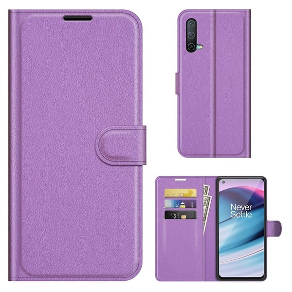 Classic OnePlus Nord CE 5G flip etui - Lilla